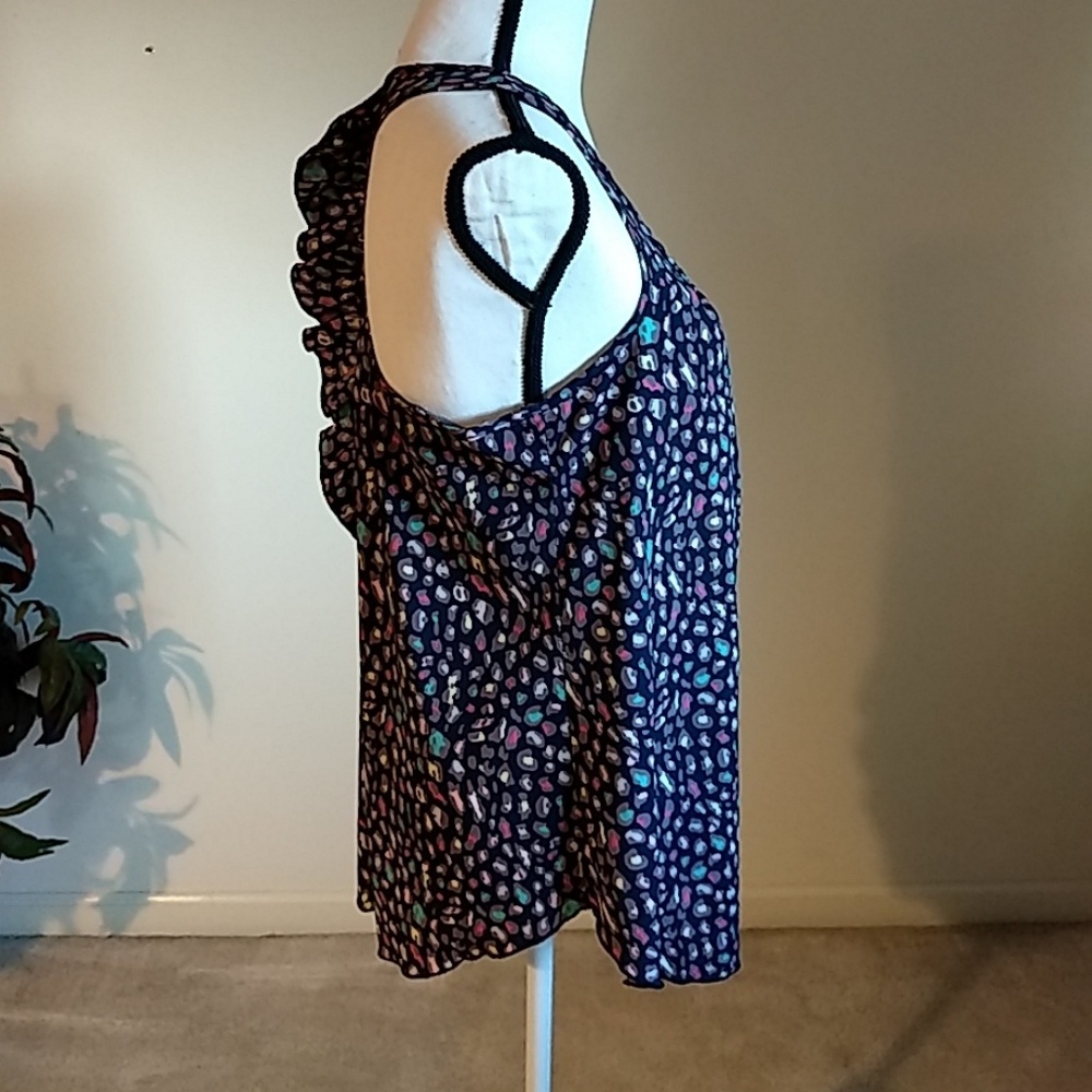 Love Culture Ruffled Racer back Tank szL - Picture 2 of 5